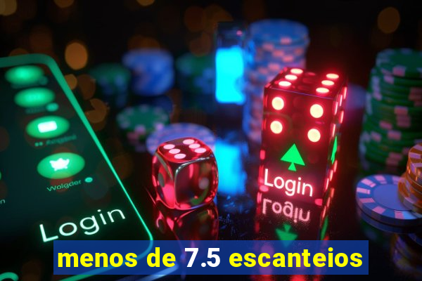 menos de 7.5 escanteios